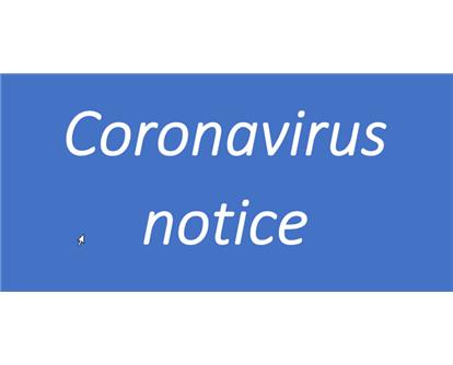 Coronavirus notice correct